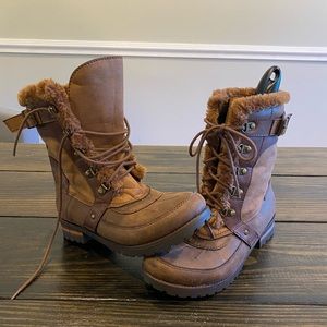 Rock & Candy faux fur duck boot style